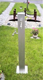 Nerezový záhradný stĺpik na vodu P&N 100-10R DUÁL